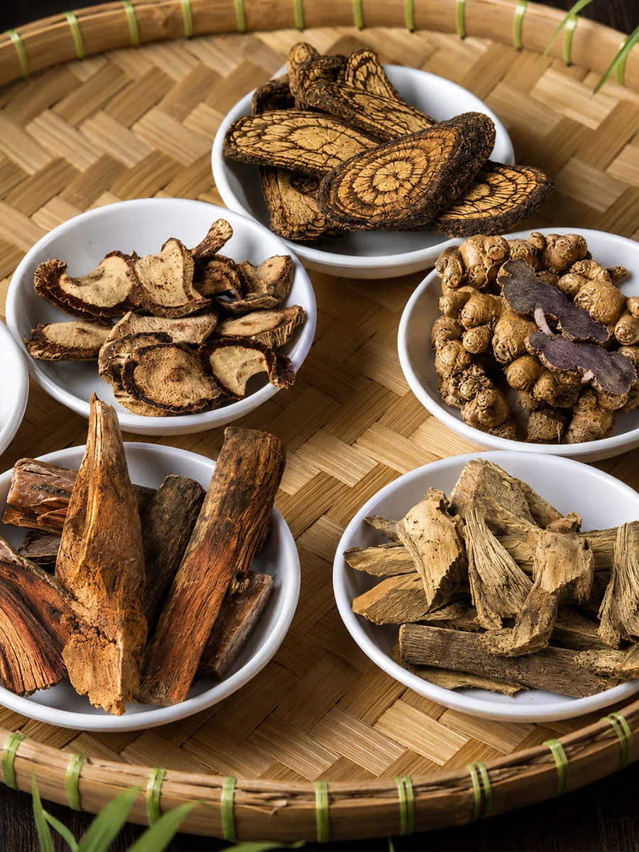 Southeast Asian herbs and roots traditionally used to support male vitality, sourced and processed in Thailand